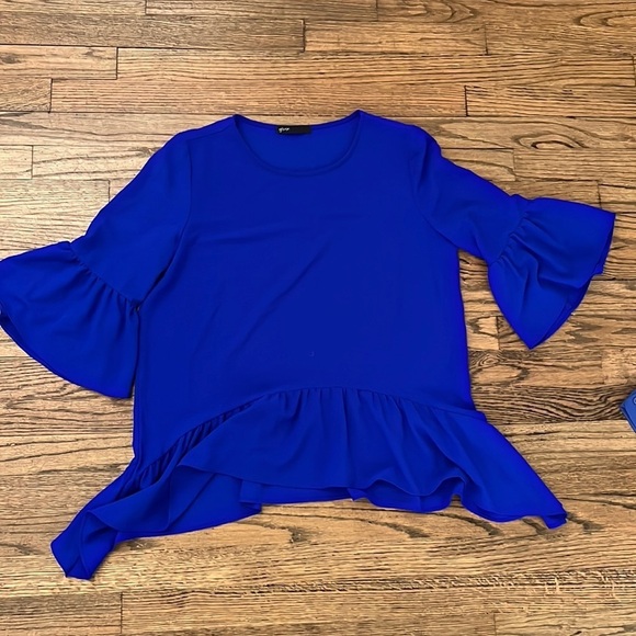Gibson blue blouse size SMALL - Picture 1 of 7